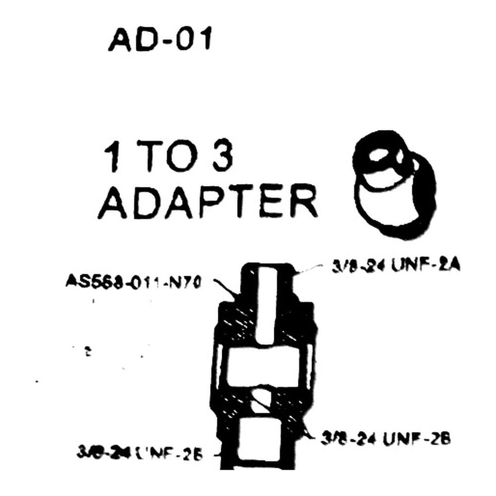 AD-01 3/8-24 UNF-2A 轉 3/8-24 UNF-2B