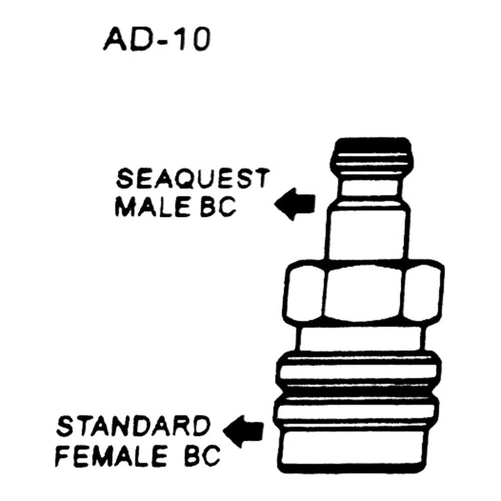 AD-10 SEAQUEST 公頭快拆 轉 STANDARD 母頭快拆