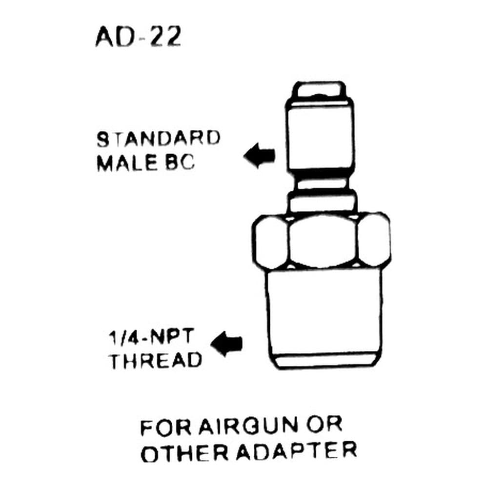 AD-22 STANDARD 公頭快拆 轉 1/4-NPT 螺紋